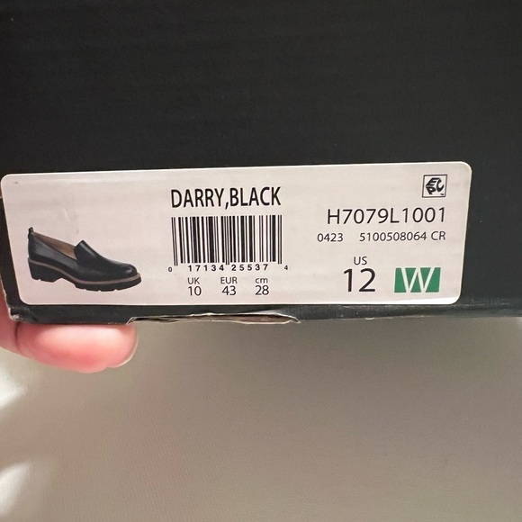 NEW Naturalizer Women's Black Leather Darry Platform Loafer Size 12W - Picture 2 of 7